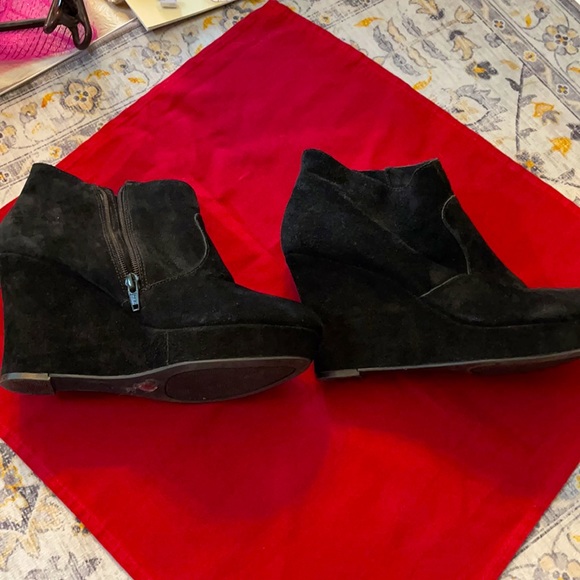 JESSICA SIMPSON Leather suede platform booties - Picture 7 of 10